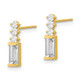 10K Polished CZ Earrings 10ER324