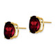 14k Oval Garnet Earrings XE91GA