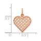 10k Rose Gold Heart Charm 10C216R
