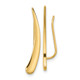 10k Gold Polished Pointed Ear Climber Earrings 10TL1034