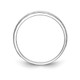 14k White Gold AA Quality .03 carat Diamond Trio Ladies Complete Wedding Band Y2477AA-L
