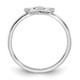 14KW Initial Star with Diamond Signet Ring XNR117W