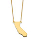 14KY California State Necklace XNA706Y-CA