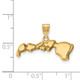 Sterling Silver/Gold-plated Hawaii State Pendant XNA707GP-HI