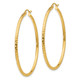 14k Diamond-cut 2mm Round Tube Hoop Earrings TC237