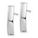 14k White Gold Polished 5mm Post Earrings TF1388W