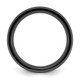 Chisel Black Zirconium Polished with Black Carbon Fiber Inlay 8mm Band ZCR111-7