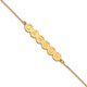 10k Yellow Gold 6 Letter Bubble Bracelet 10XNA1311Y