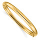 10k 4/16 High Polished Hinged Bangle Bracelet 10HP4/16