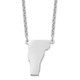 Sterling Silver/Rhodium-plated Vermont State Necklace XNA706SS-VT