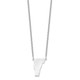 Sterling Silver/Rhodium-plated Vermont State Necklace XNA706SS-VT