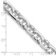 14K White Gold 24 inch 8.5mm Hand Polished Fancy Link with Fancy Lobster Clasp Chain WLK409-24