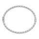 14k WG Polished Textured Hinged Bangle Bracelet DB625
