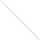14k White Gold Fancy Link 9in with 1in ext Anklet ANK221W-10