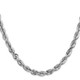 14K White Gold 20 inch 5.5mm Diamond-cut Rope with Lobster Clasp Chain 040W-20