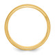 14k Yellow Gold 6mm Heavyweight Comfort Fit Brushed Satin/Polished Milgrain Grooved Edge Wedding Band Size 10.5 YB101H-10.5