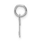14k White Gold Small Script Letter X Initial Charm YC1527X