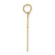 10K Polished Small Cross Charm 10K8410