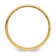14k Yellow Gold 6mm Standard Weight Comfort Fit Brushed Satin/Polished Grooved Edge Wedding Band Size 8.5 YB109S-8.5