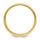 14k Yellow Gold 6mm Lightweight Comfort Fit Brushed Satin with Center Groove Wedding Band Size 11 YB119L-11