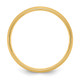 14k Yellow Gold 6mm Heavyweight Comfort Fit Brushed/Polished Center Line Wedding Band Size 7.5 YB117H-7.5