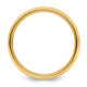 14k Yellow Gold 6mm Lightweight Comfort Fit Brushed Satin with Polished Beveled Edge Wedding Band Size 10 YB111L-10