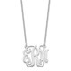 10k White Gold Small Monogram Necklace 10XNA528W