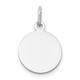 14K White Gold Round Disc Charm XWM593/18