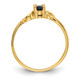 14k 5x3mm Oval Sapphire ring Y4650S