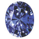 Created Blue Sapphire 10x8mm Ceylon Oval CS-1008-OVF-CY