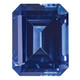 Created Blue Sapphire 10x8mm Emerald Cut CS-1008-OCE-BL