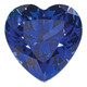 Created Blue Sapphire 4mm Heart CS-0400-HTF-BL