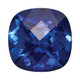 Created Blue Sapphire 5mm Antique Cushion Checkerboard CS-0500-CUX-BL