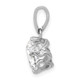 10K Tiara Collection White Gold Polished CZ Pendant 10YC383W