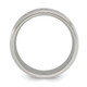Chisel Titanium Polished with CZ 8mm Band TB549-12.5