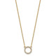 10k Diamond Open Circle Necklace 10XP5027A