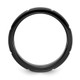 Chisel Titanium Polished Black IP-plated Grooved 6mm Band TB543-11
