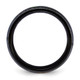 Chisel Titanium Polished Black IP-plated with Abalone and Imitation Meteorite Inlay 8mm Band TB535-12.5