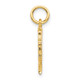 10k Solid Bust of Nefertiti Charm 10C369