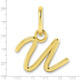 10KY Upper case Letter U Initial Charm 10XNA1305Y/U