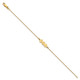 10k Yellow Gold 3 Letter Bubble Bracelet 10XNA1314Y
