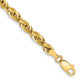 14K 8 inch 4.25mm Semi Solid Rope with Lobster Clasp Chain BC168-8