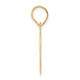 14k Polished Number 49 Pendant APN49