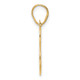 14k Polished Number 83 Pendant APN83