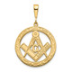 14k Polished & Textured Large Masonic Symbol Pendant C1097