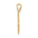 14k Heart Clover Charm A9503