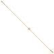14k Polished Captains Wheel 9in Plus 1in. Ext. Anklet ANK285-9