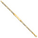 14k w/Rhodium Children's Pav Figaro Link ID Bracelet BID47-6