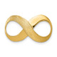 14k Infinity Figure Eight Polished and Textured Slide C1615