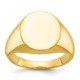 14k IBGoodman 16x14mm Men's Round Signet Ring B59282C-4Y